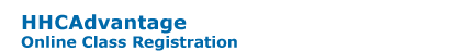 HHCAdvantage - Class Registration
