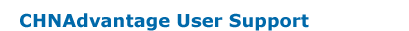 CHNAdvantage User Support