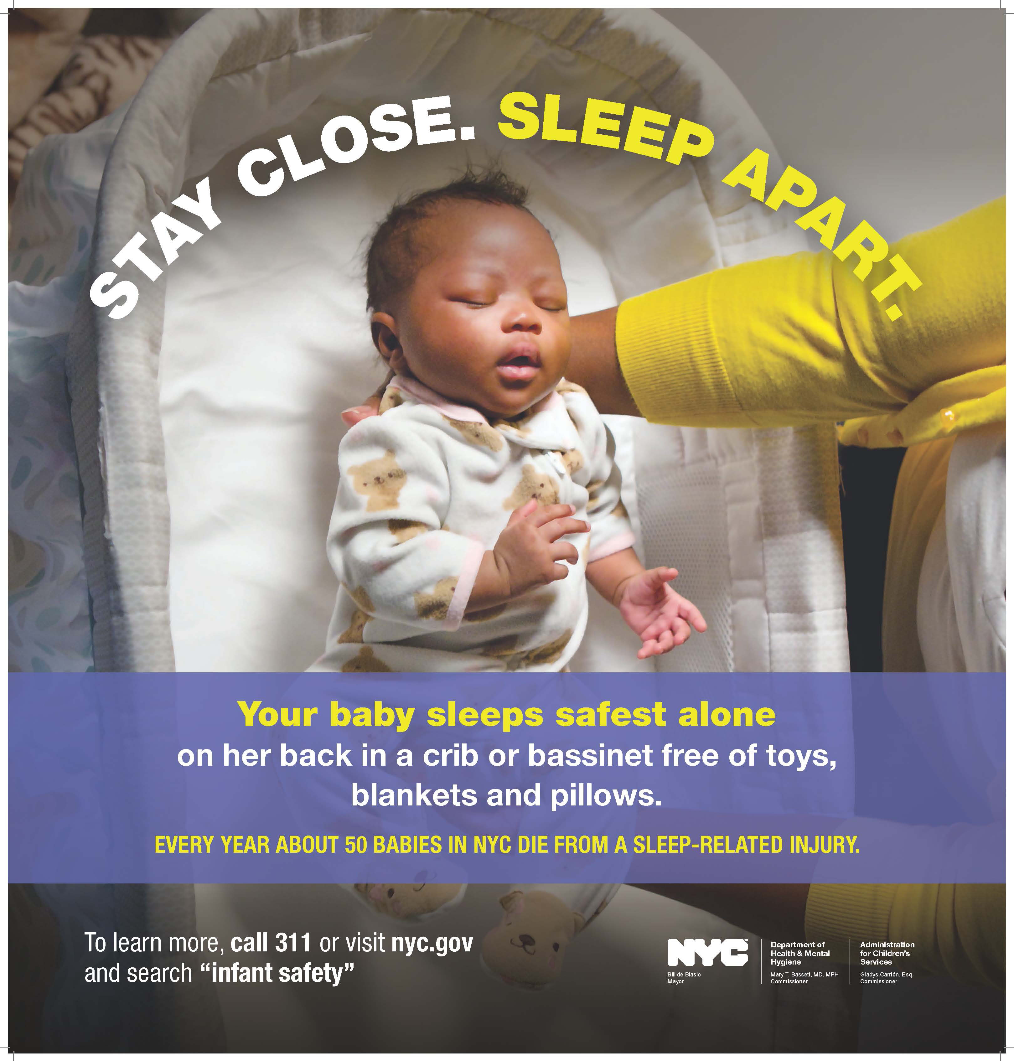 Mayor De Blasio Announces Safe Sleep Campaign To Reduce Infant